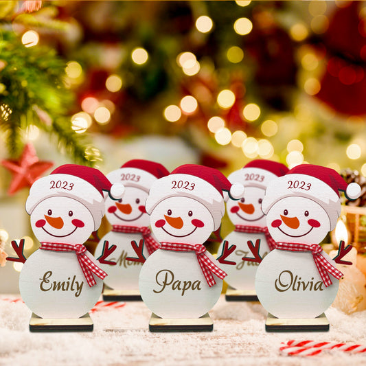 Personalized Freestanding Snowman