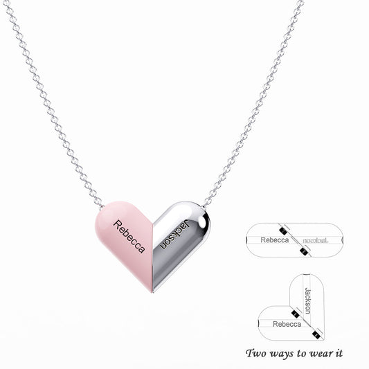 Mother's Day Gift Customized Rotating Deformation Necklace