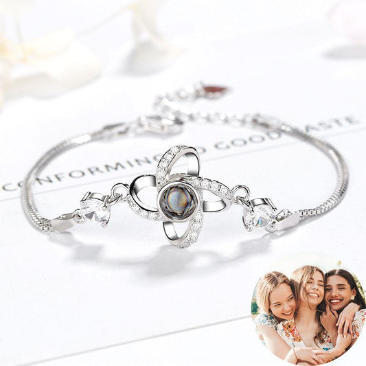 Mother's Day Gift Best Friends Forever-Personalized Photo Projection Bracelet For Girl