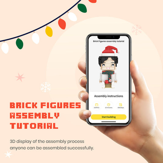 A Surprise for Dad Customizable Fully Body 2 People Custom Brick Figures