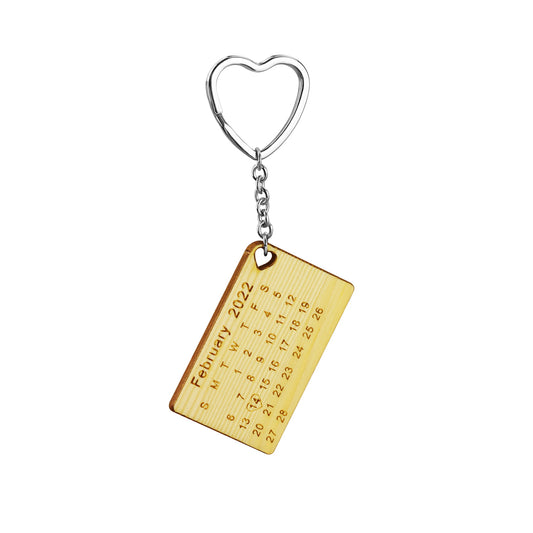 Mother's day Gift Personalized Date Calendar Keychain
