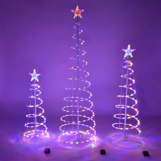 2022 New Style LED Spiral Christmas Tree Light Christmas Spiral Tree Indoor And Outdoor Decoration Lights