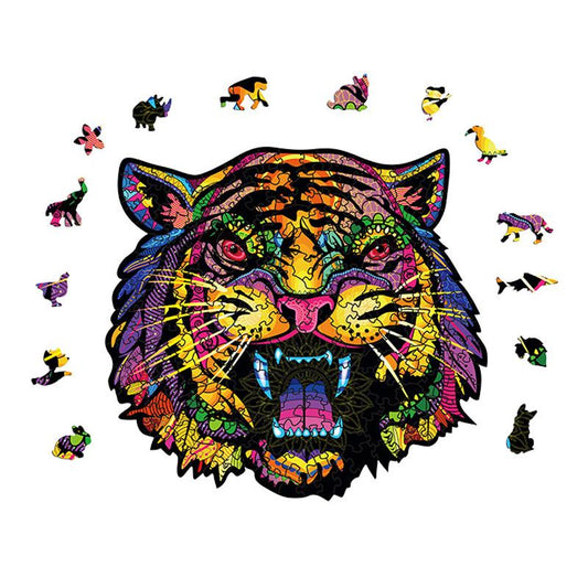 Wooden Jigsaw Puzzle Invincible Tiger
