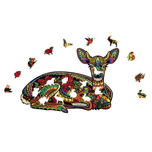Wooden Jigsaw Puzzle Sika Deer
