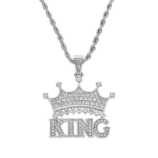 Mother's Day Gift Diamond Crown Name Necklace