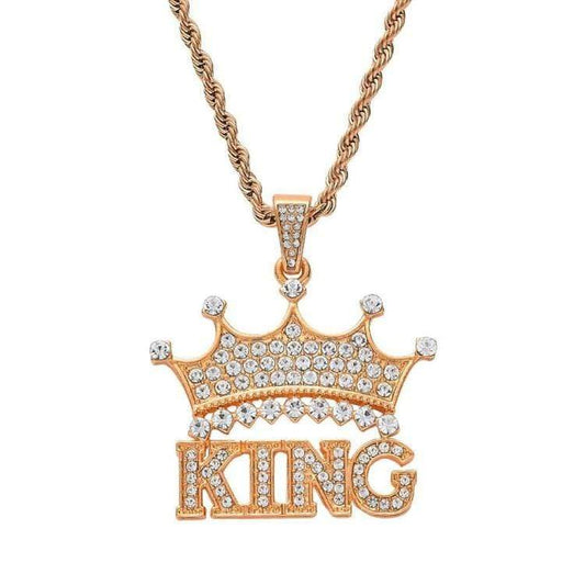 Mother's Day Gift Diamond Crown Name Necklace