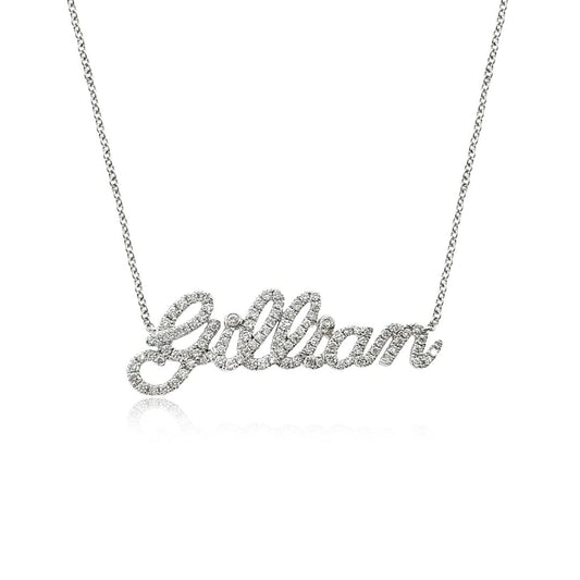 Personalized Shiny Diamond Name Necklace