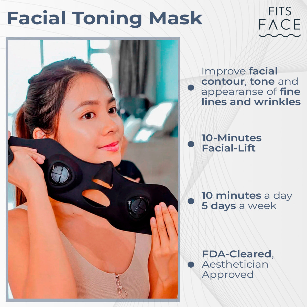 Lithing Mask FitsFace EMS Lifting Mask